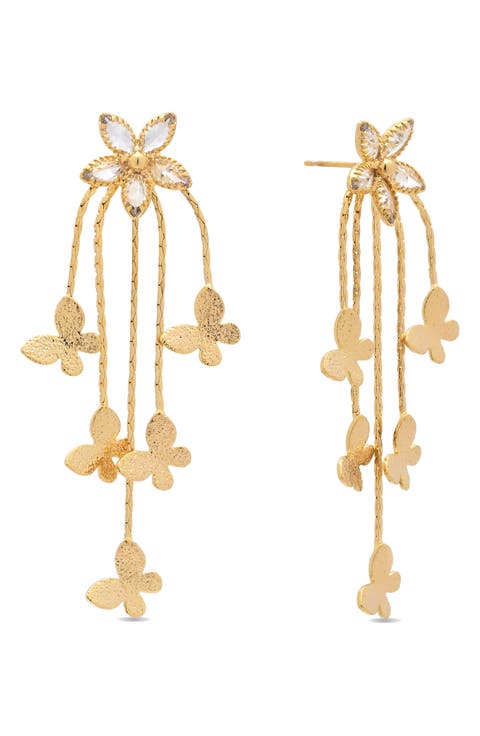 Soraya Flutter Fringe Drop Earrings