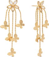 EYE CANDY LOS ANGELES Soraya Flutter Fringe Drop Earrings