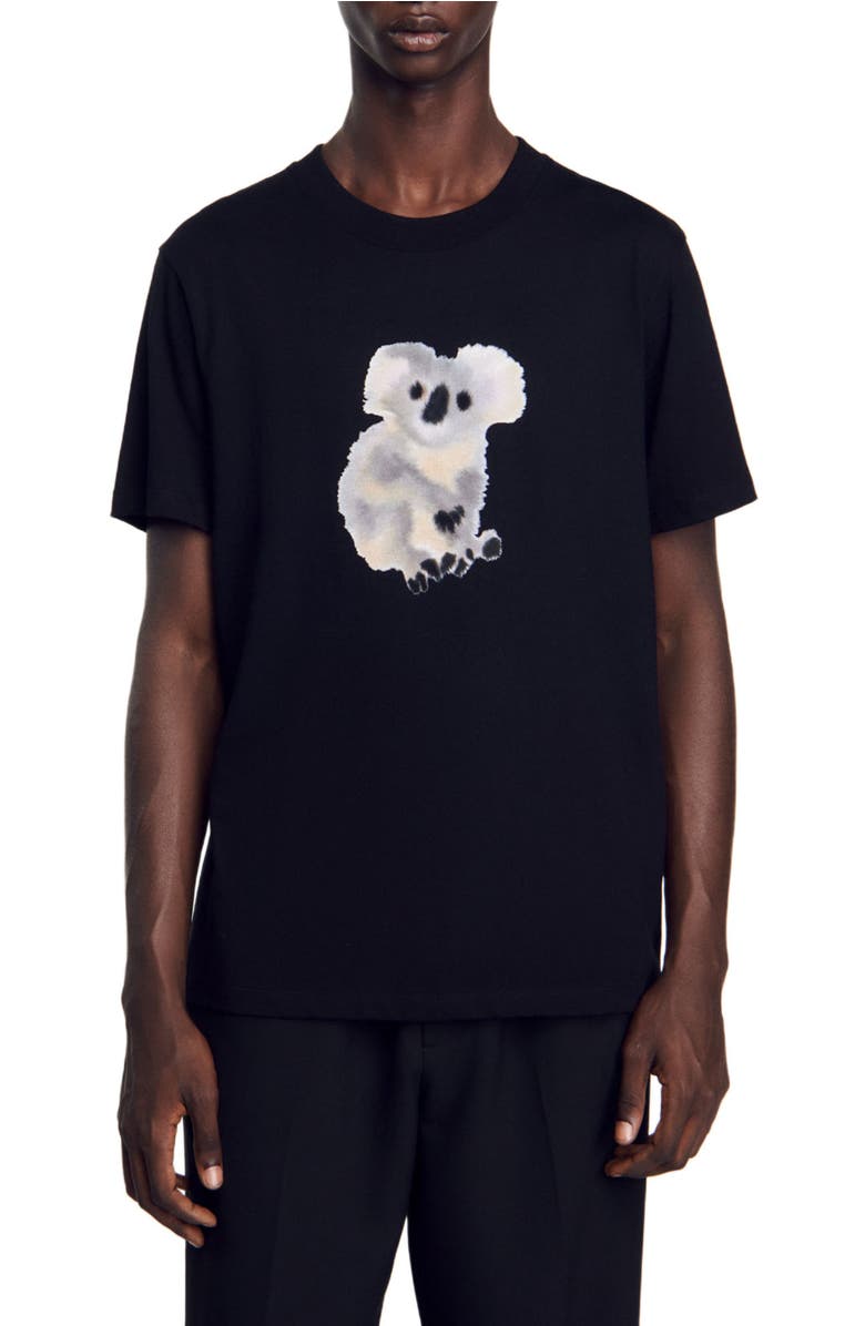 SANDRO Wild Animals T-shirt, Main, color, 