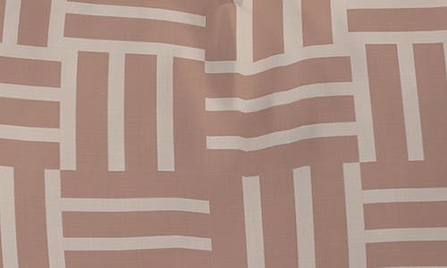 Deny Designs Earthy Mocha Tile Print Oblong Throw Pillow