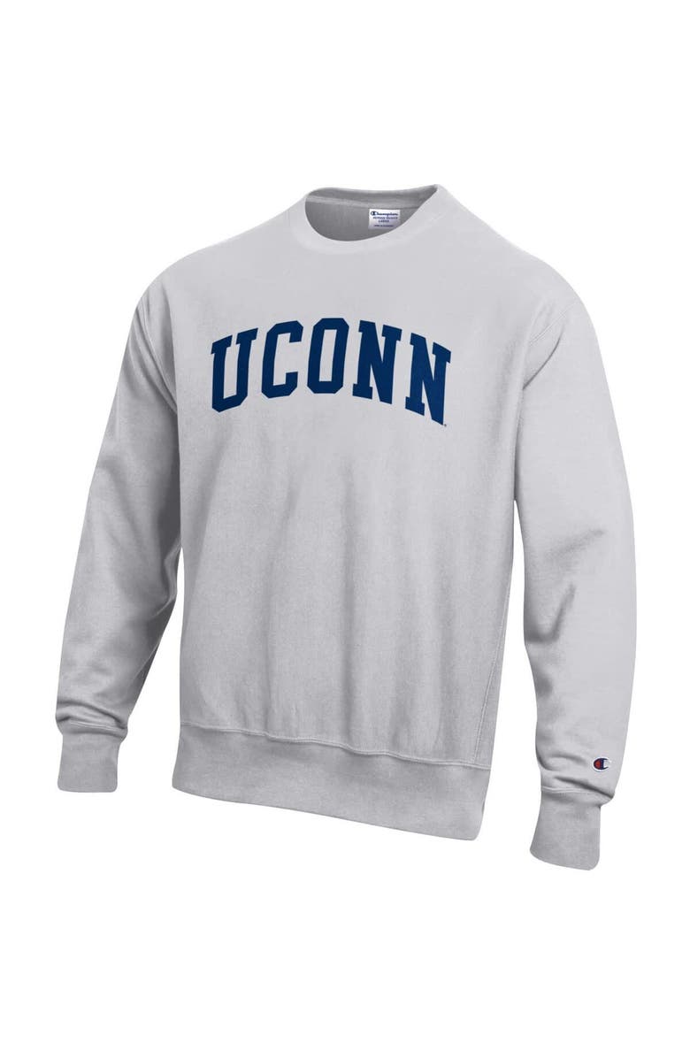 Champion Men's Champion Gray UConn Huskies Reverse Weave Fleece Sweatshirt, Alternate, color, Gray