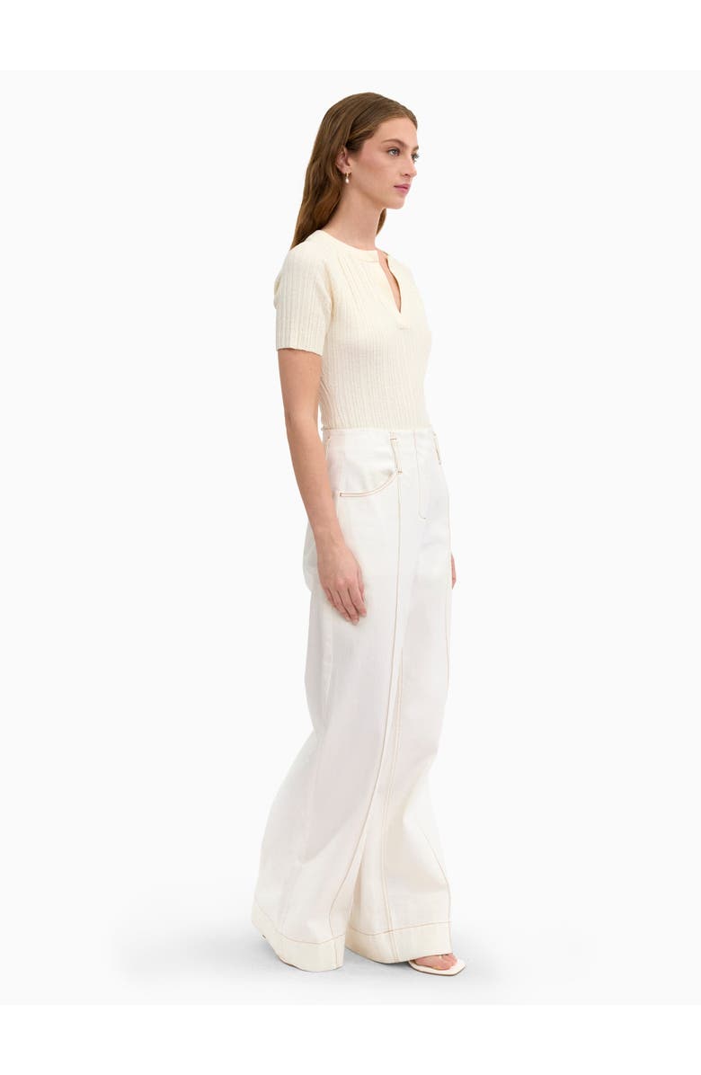 Rebecca Taylor Boucle Knit Sweater, Alternate, color, Ivory