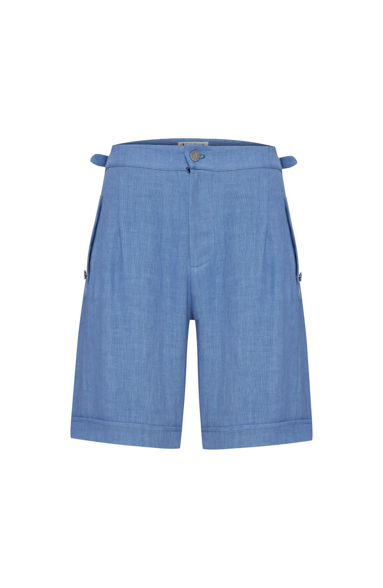Jendue US Lucia Denim Linen Shorts, Alternate, color, White