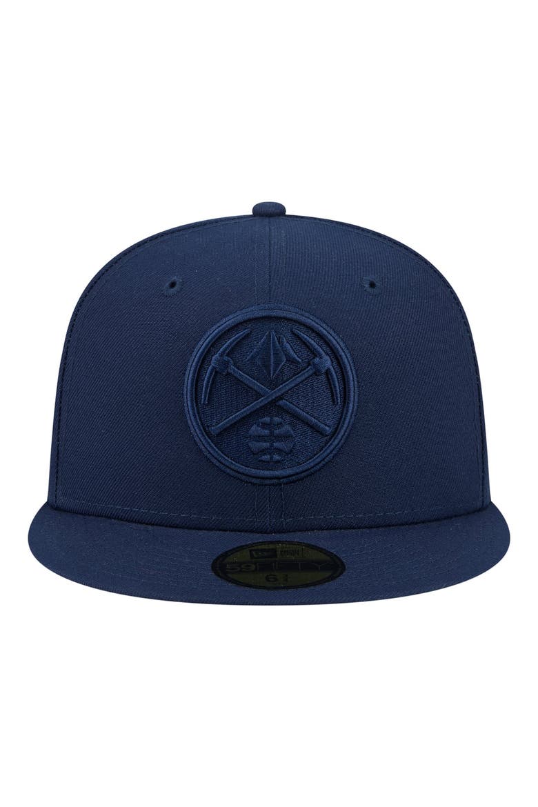 Men's New Era Navy Denver Nuggets Tonal Color Pack 59FIFTY Fitted Hat, Alternate, color, Navy