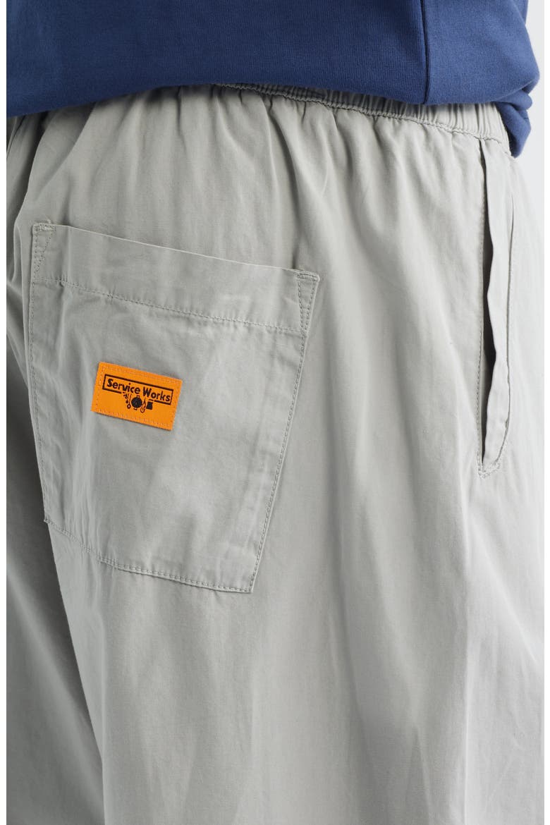 Easy Organic Cotton Canvas Chef Pants, Alternate, color, SILVER