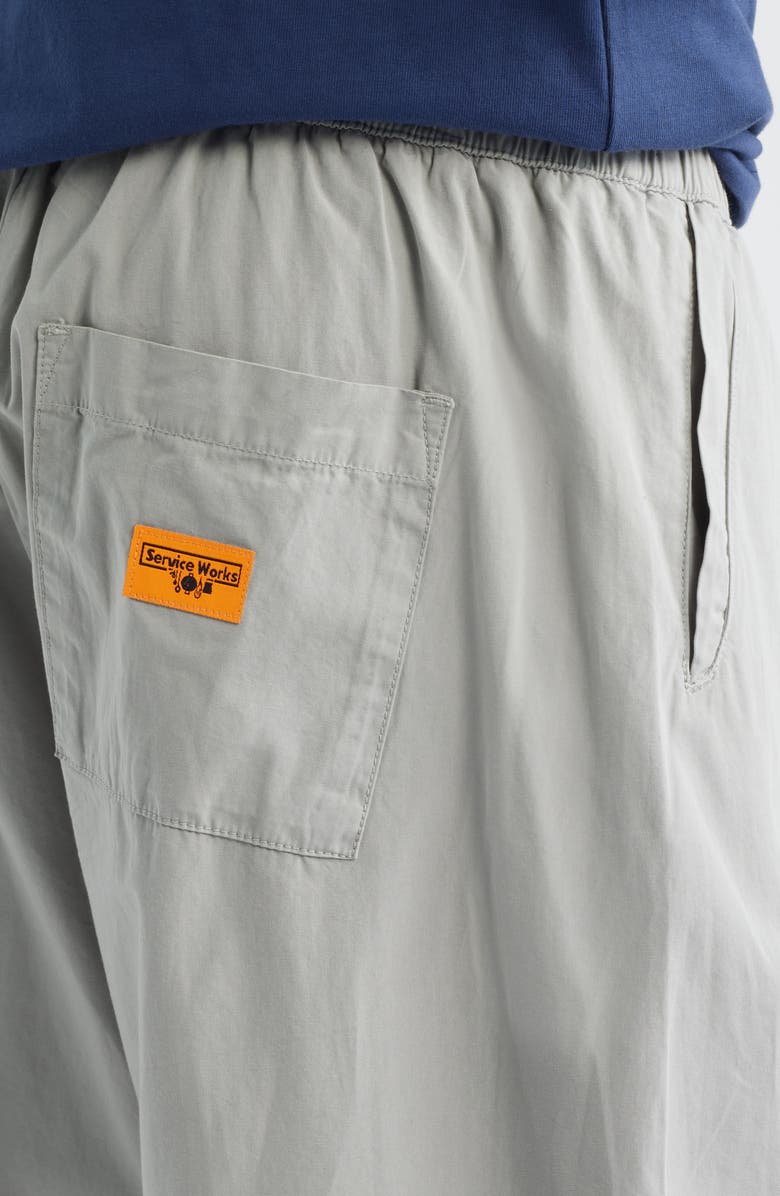 Service Works Easy Organic Cotton Canvas Chef Pants, Alternate, color, Silver
