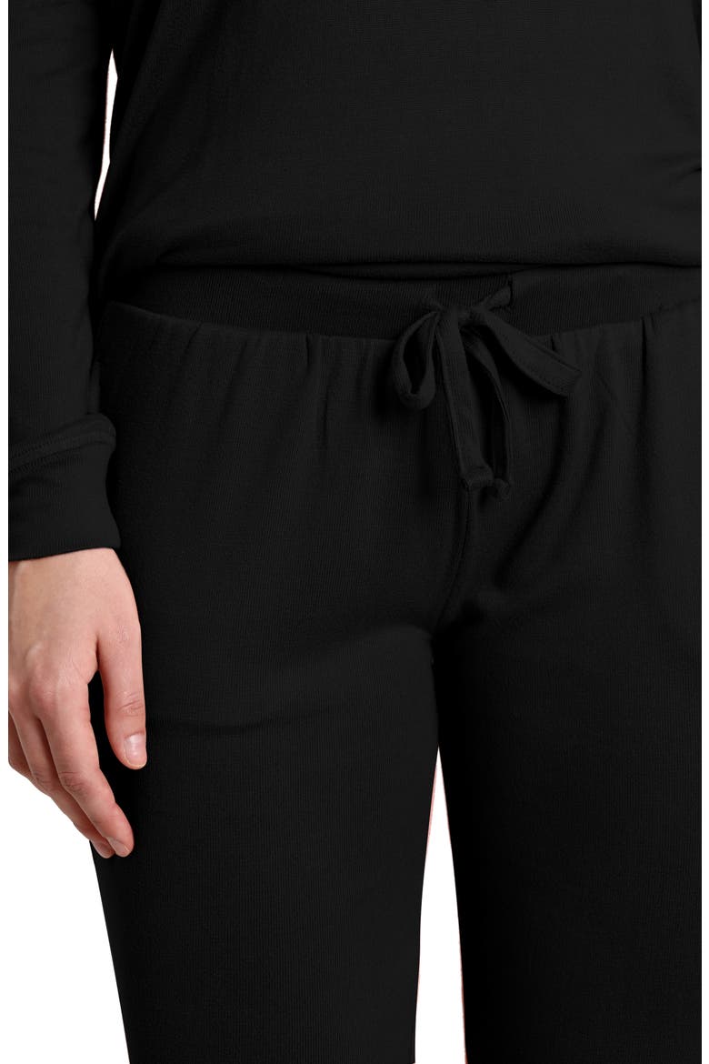 Long Pajamas, Alternate, color, BLACK
