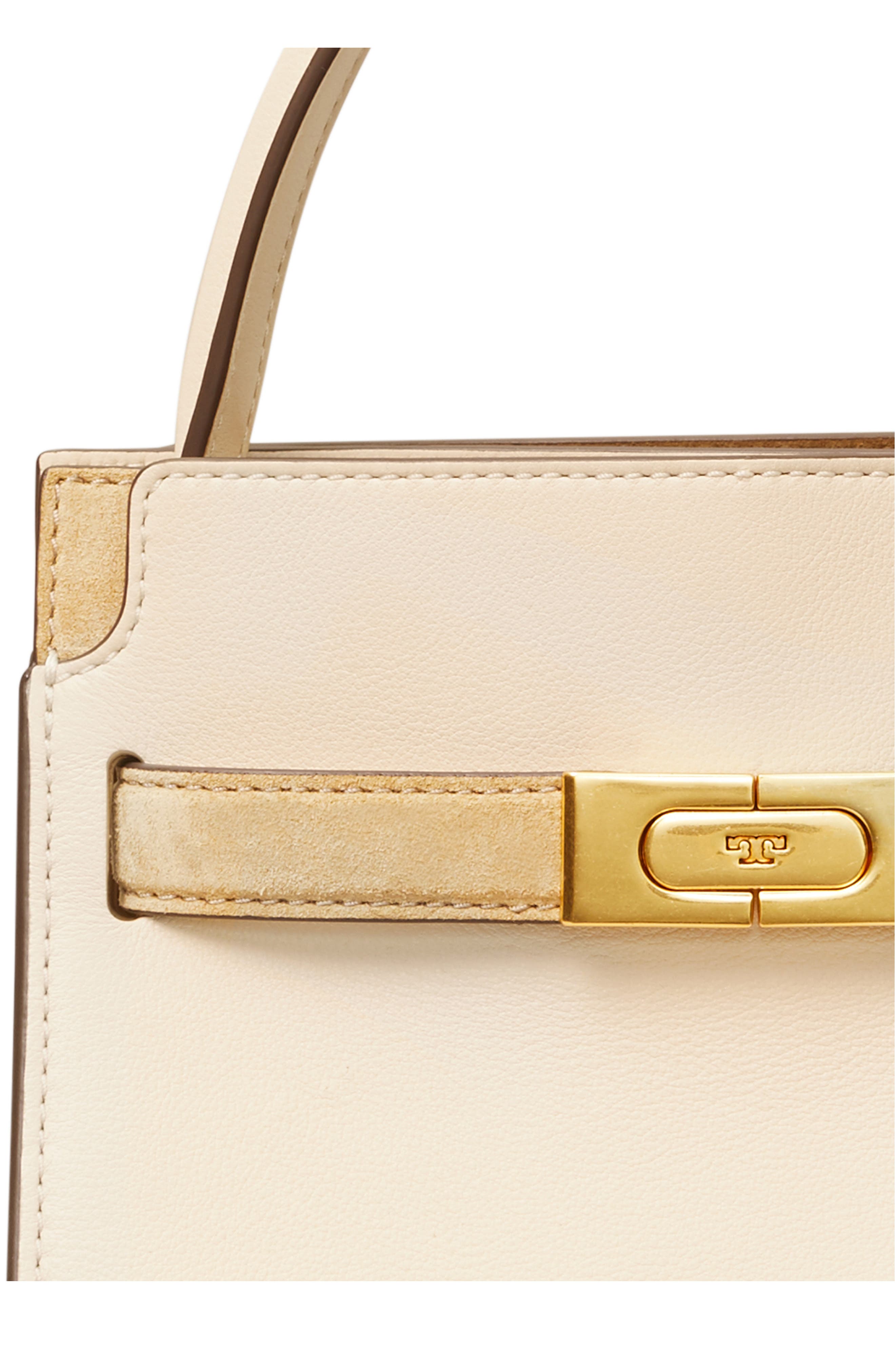 Tory Burch Petite Lee Radziwill Leather Double Bag, Alternate, color, 