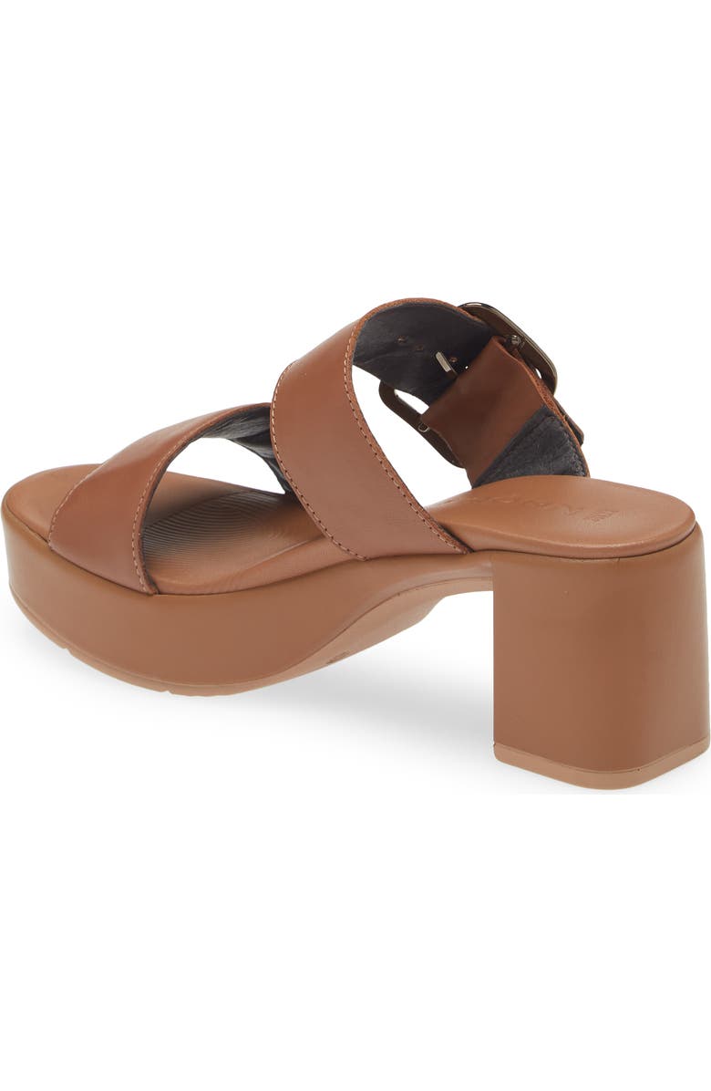 Naot Celeb Platform Slide Sandal, Alternate, color, Caramel Leather