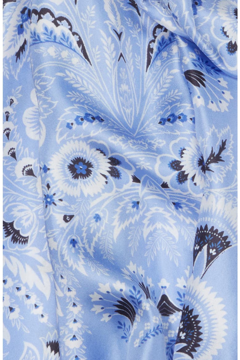 Floral Silk Fringe Scarf, Alternate, color, PRINT ON PALE BLUE BASE