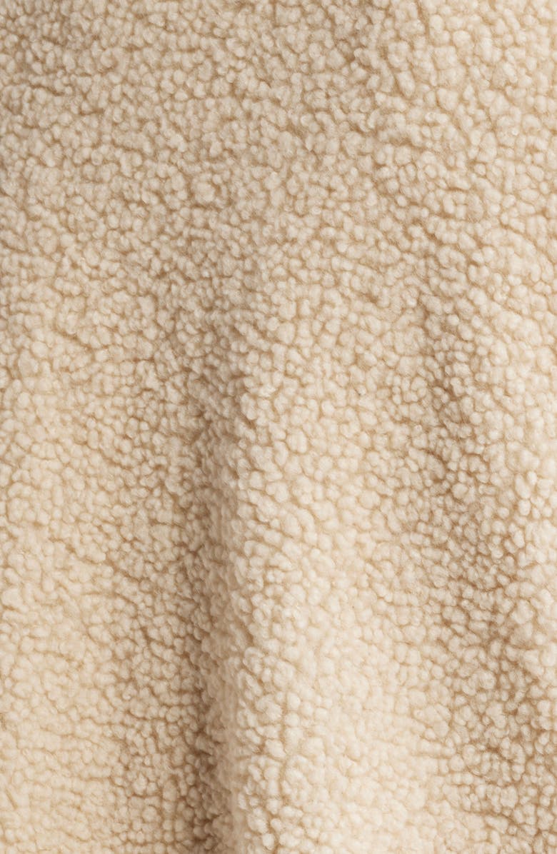 BLANKNYC High Pile Fleece & Denim Trucker Jacket, Alternate, color, Black Eyes