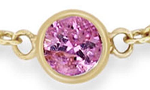 Zoë Chicco Bezel Opal Pendant Bracelet In Gold