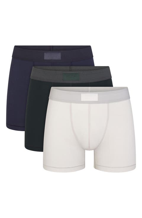 3-Pack 3-Inch Cotton & Modal Blend Boxer Briefs