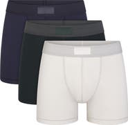 SKIMS 3-Pack 3-Inch Cotton & Modal Blend Boxer Briefs