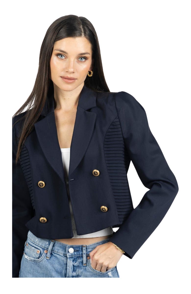 AKALIA Diana Cropped Women Blazer, Alternate, color, 