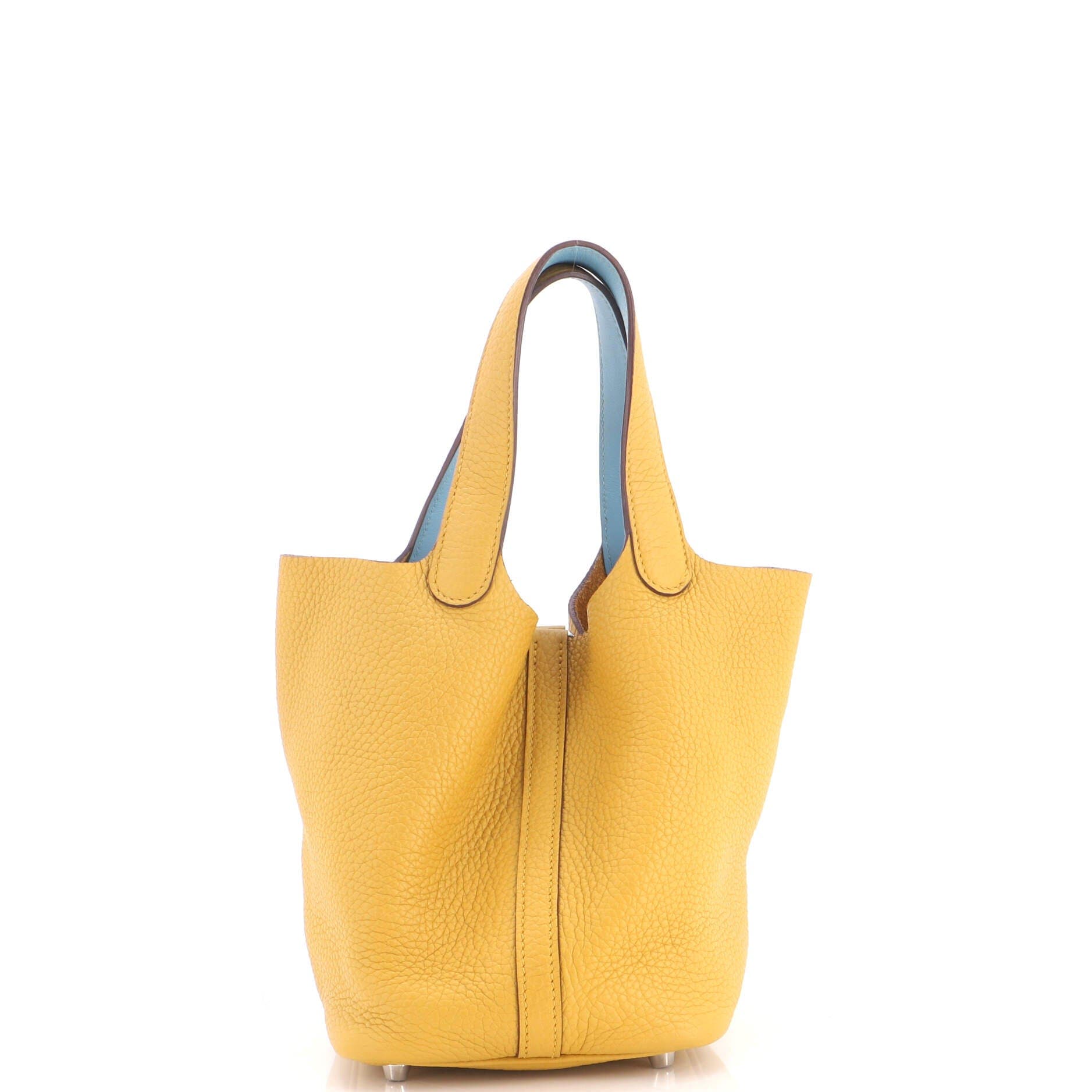Eclat Picotin Lock Bag Clemence PM, Alternate, color, Yellow