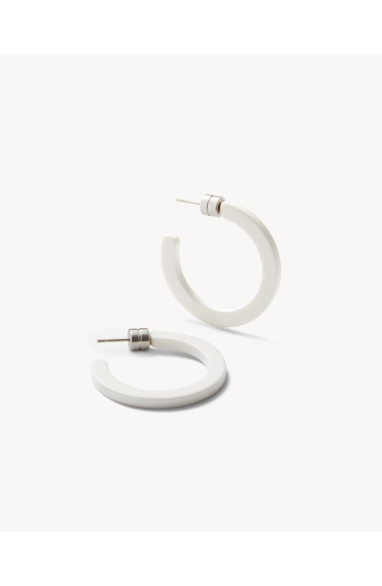 MACHETE Mini Hoops, Alternate, color, White Matte