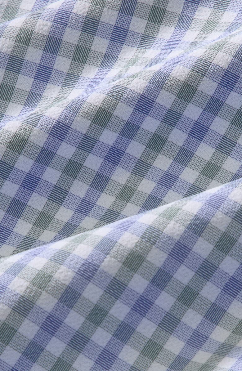 Mizzen+Main Leeward Trim Fit Olive Miles Plaid No Tuck Button-Up Shirt, Alternate, color, Olive Miles Plaid