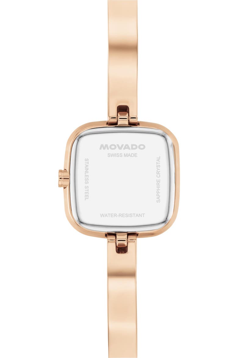 Museum Cushion Bangle Watch, 21.50mm x 7.1mm, Alternate, color, SILVER