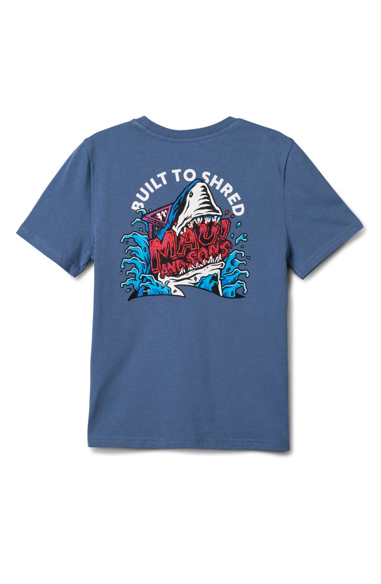 Maui & Sons Shredder Boys Graphic T-Shirt, Alternate, color, Slate