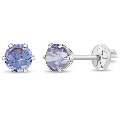 14k Classic Solitaire Earrings