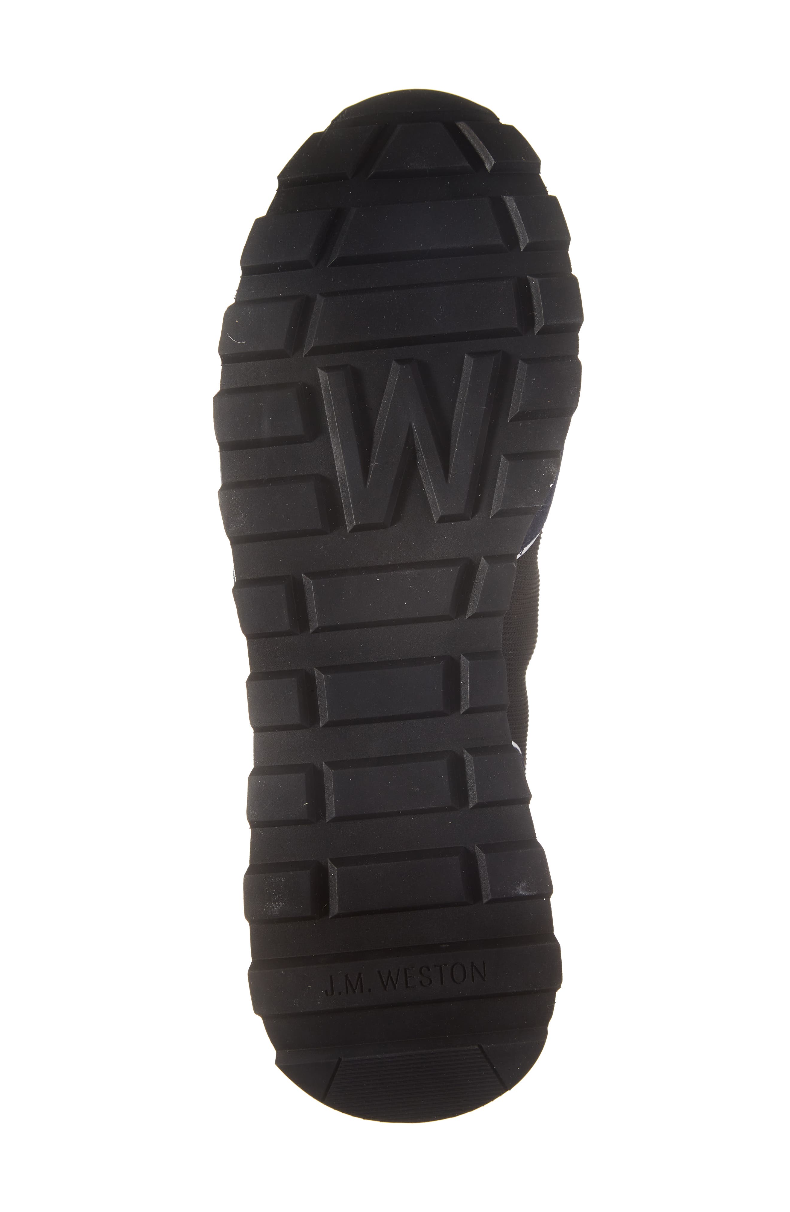 JM WESTON On My Way Ghillies Sneaker, Alternate, color, Black/ White/ Navy