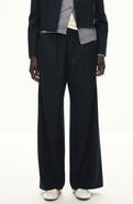 MANGO Marker Elastic Waist Wide Leg Pants