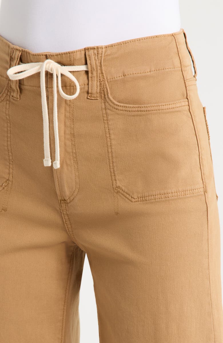 PAIGE Ari Drawstring High Waist Wide Leg Pants, Alternate, color, Vintage Sunflower