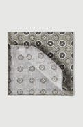 Brunello Cucinelli Silk pocket square with medallion design