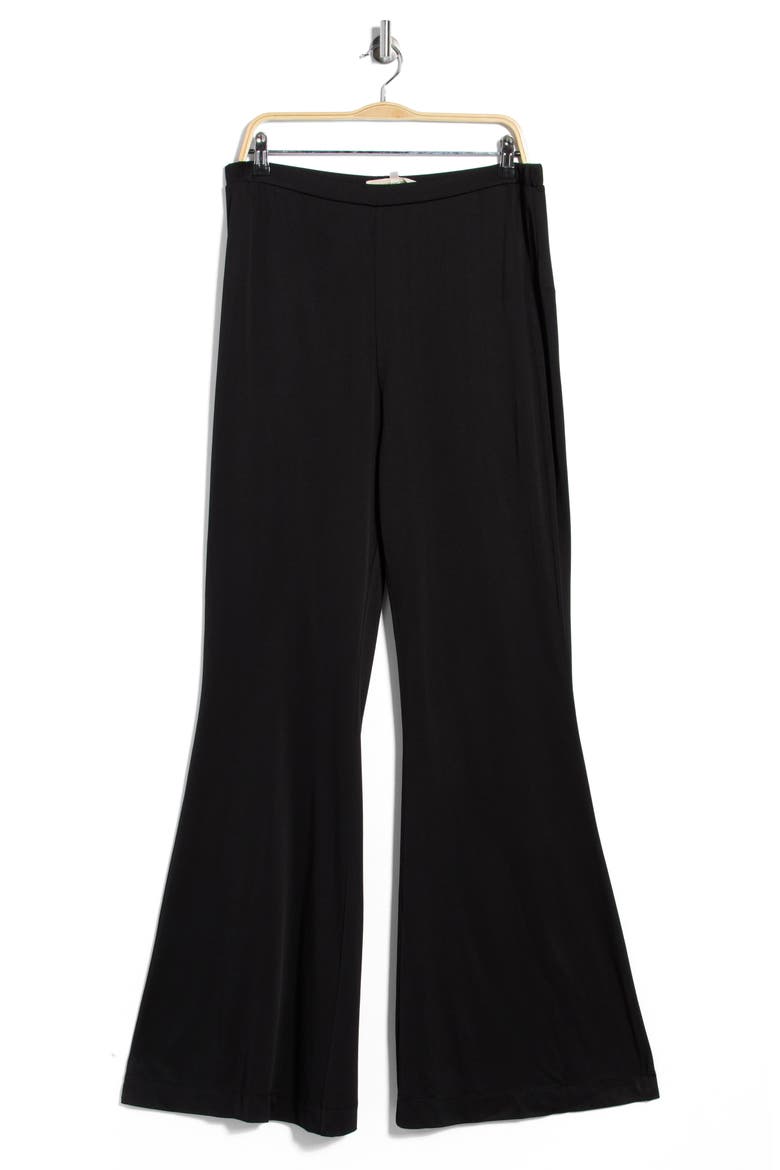 Brooklyn High Waist Flare Pants, Main, color, BLACK