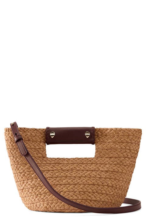 Mini Remi Braided Raffia Tote