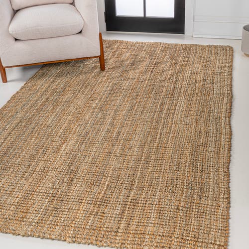 Jonathan Y Biot Traditional Rustic Handwoven Jute Solid Area Rug In Natural