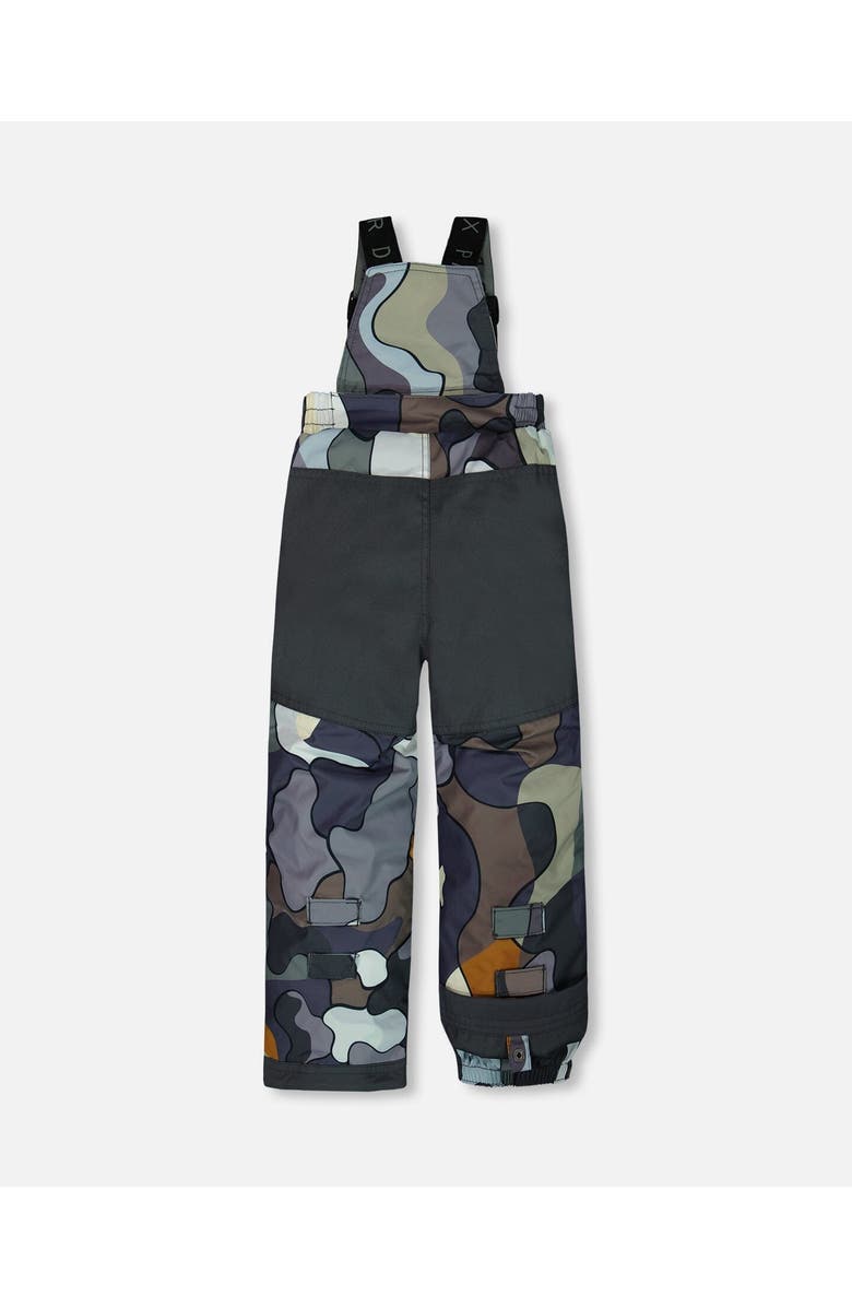 Deux par Deux Boy's Two Piece Snowsuit Colorblock And Print Camo Dark Gray, Alternate, color, 