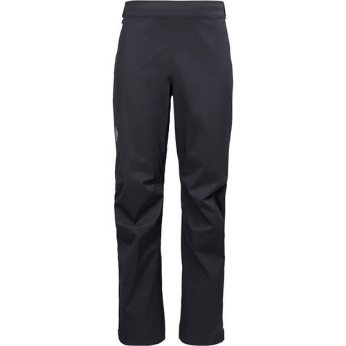 Black Diamond Fineline Stretch Full-zip Pant In Black