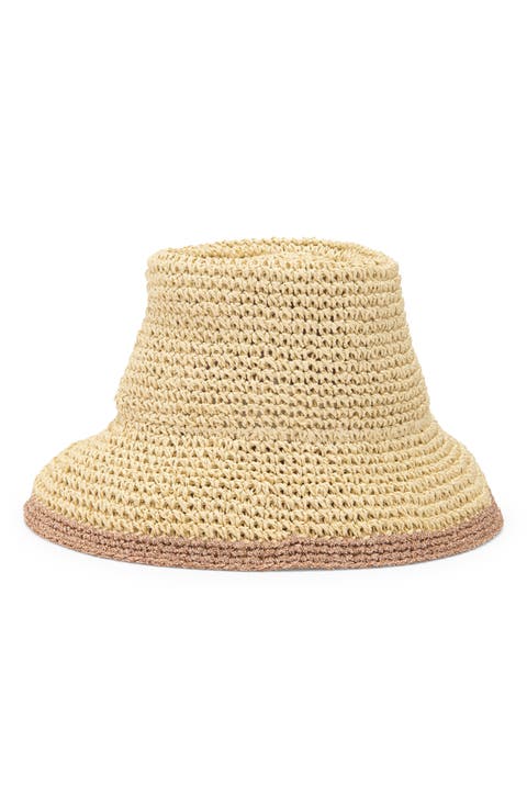 Packable Straw Bucket Hat