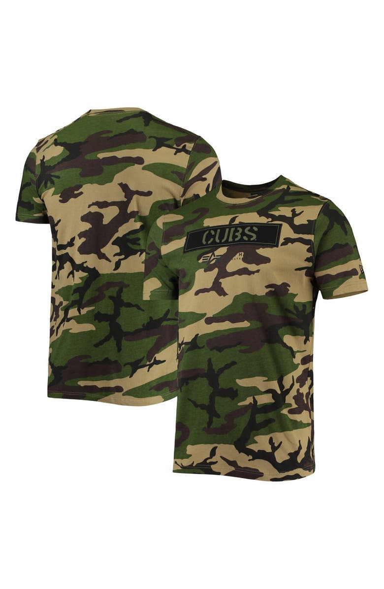 New Era Men's New Era Camo Chicago Cubs Club T-Shirt, Main, color,