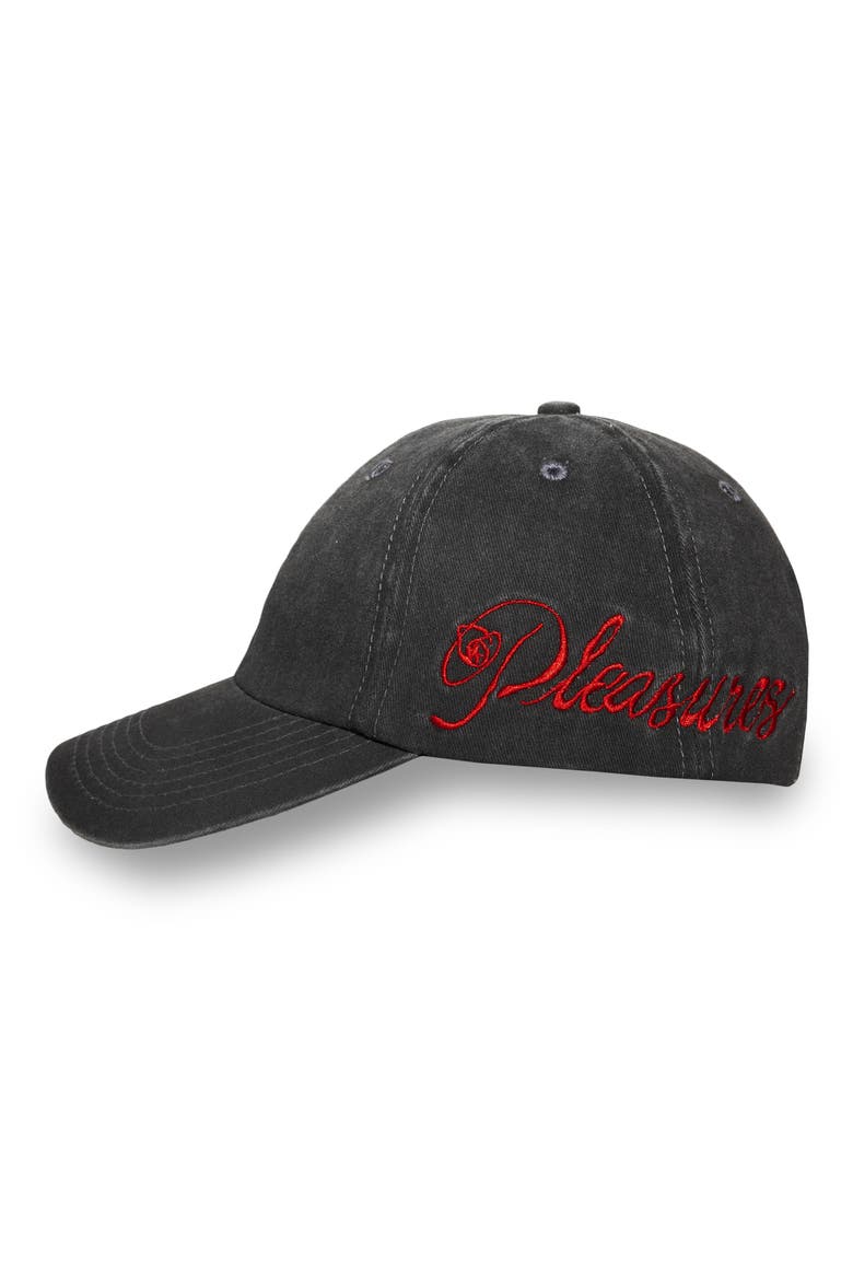Scrawl Adjustable Cotton Twill Baseball Cap, Alternate, color, BLACK