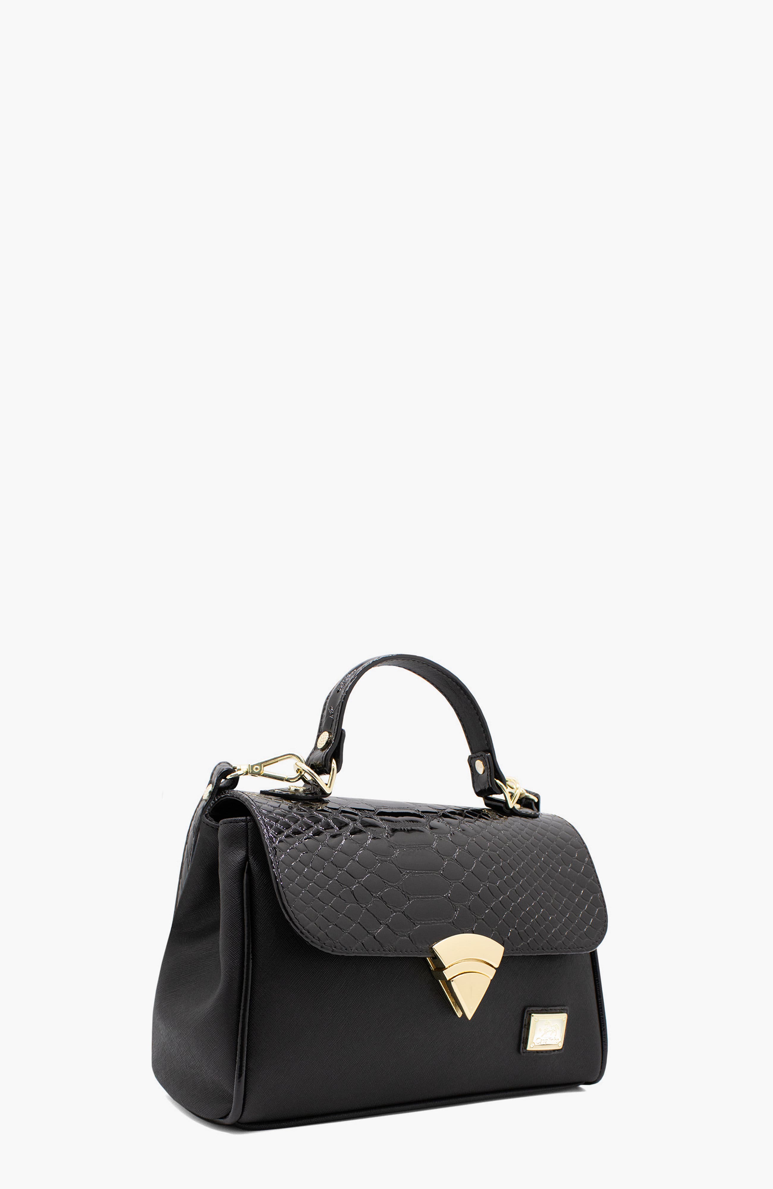 Cherry Blossom Handbag 526, Alternate, color, Black