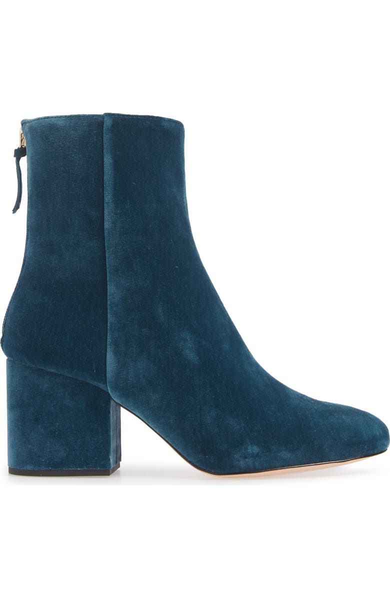 J.Crew Sadie Velvet Ankle Bootie, Alternate, color,
