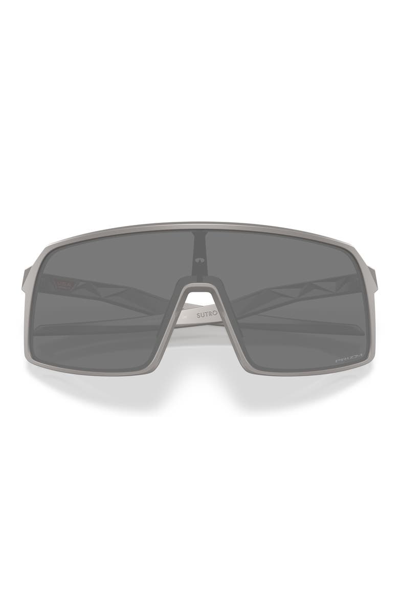 Sutro 137mm Shield Sunglasses, Alternate, color, TITANIUM / PRIZM BLACK