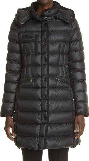 Moncler hermine hooded puffer jacket sale