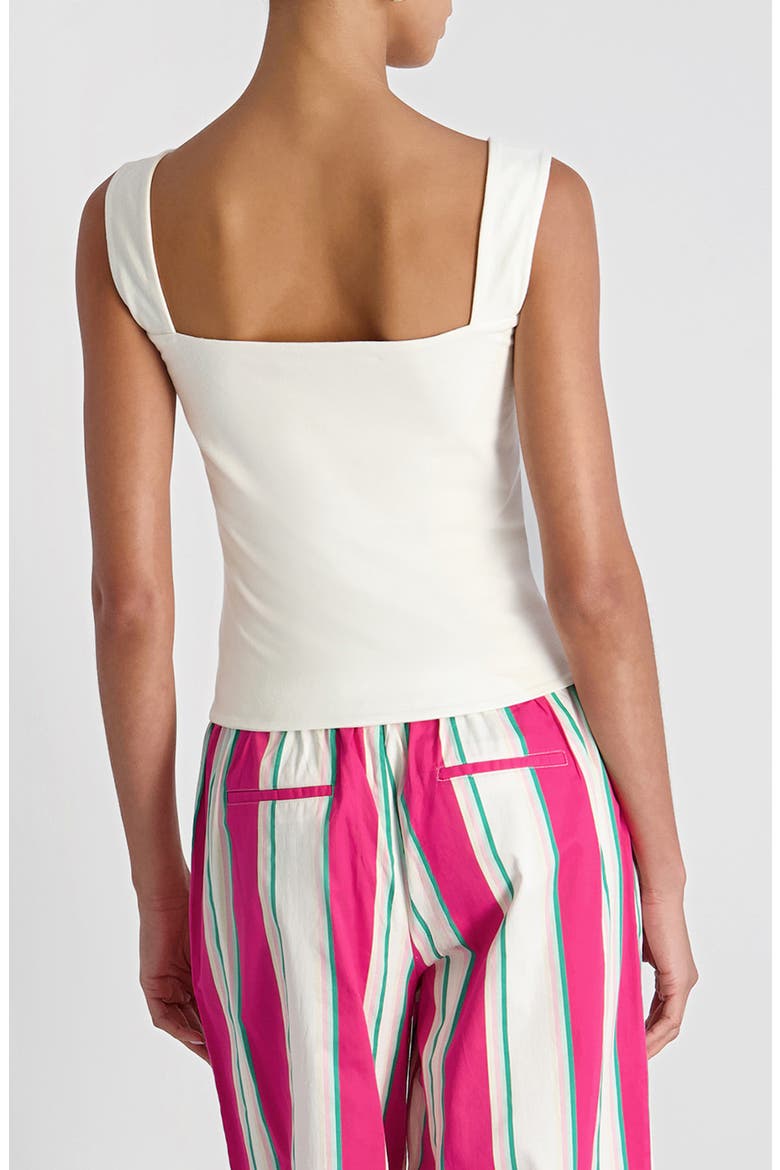 Maisie Sweetheart Neck Jersey Tank, Alternate, color, SUMMER WHITE