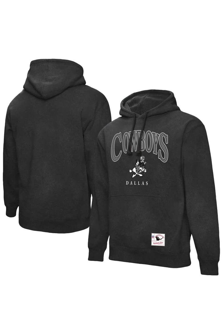 Men's Mitchell & Ness  Gray Dallas Cowboys Slot Pullover Hoodie, Main, color, Gray