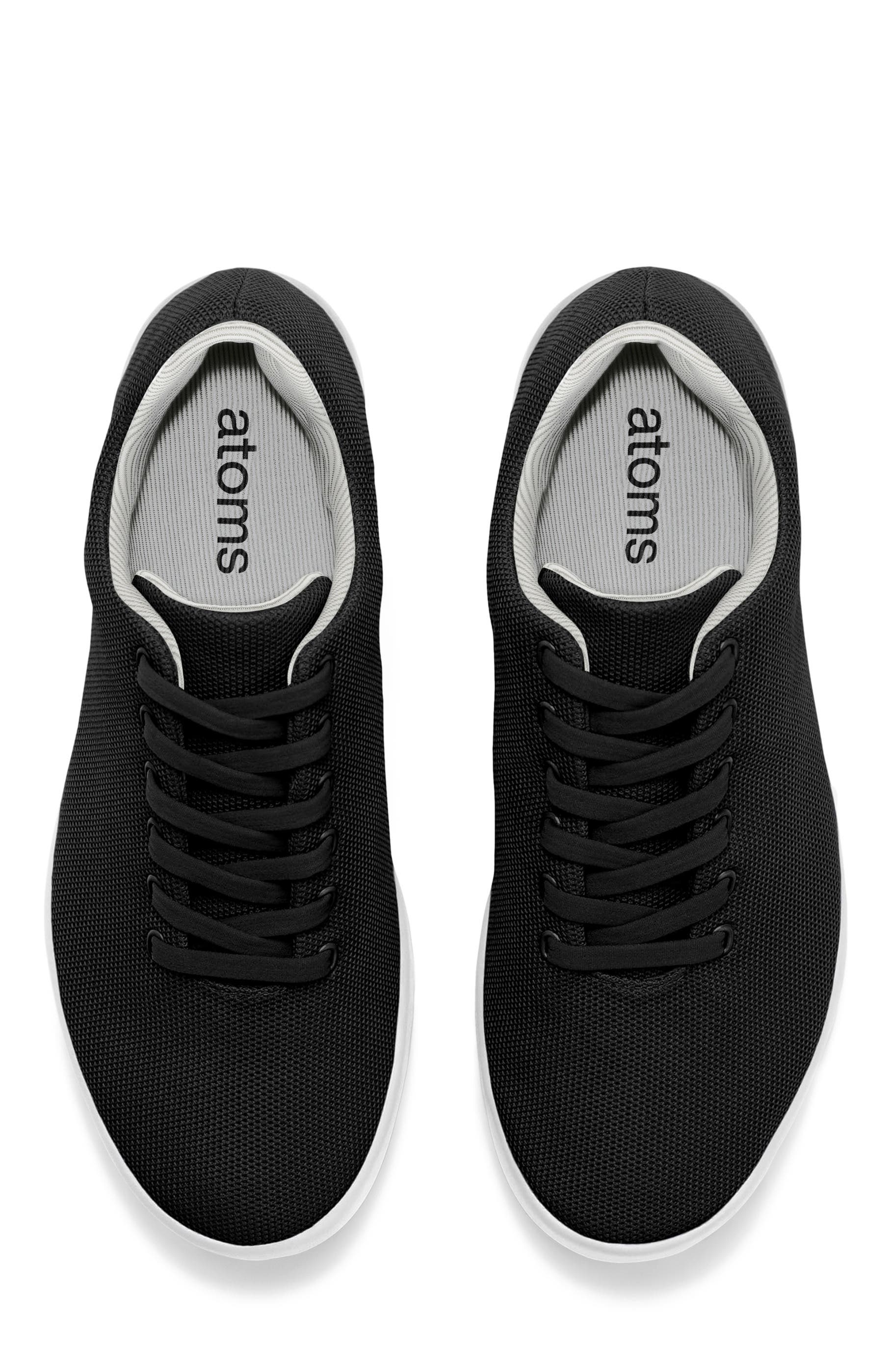 Atoms Model 000 Sneakers, Alternate, color, Black & White