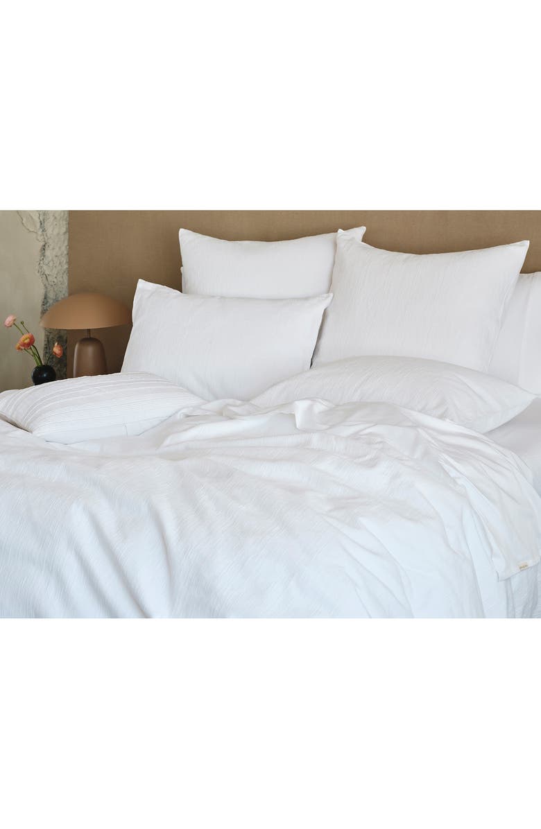 Coyuchi Toro Canyon Organic Cotton Euro Sham, Alternate, color, Alpine White