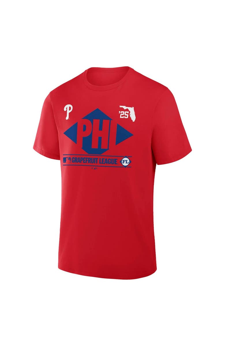 FANATICS Men's Fanatics Red Philadelphia Phillies 2025 Spring Training Grapefruit League True Icon T-Shirt, Alternate, color, Red