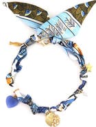 Panacea Print Fabric Charm Necklace