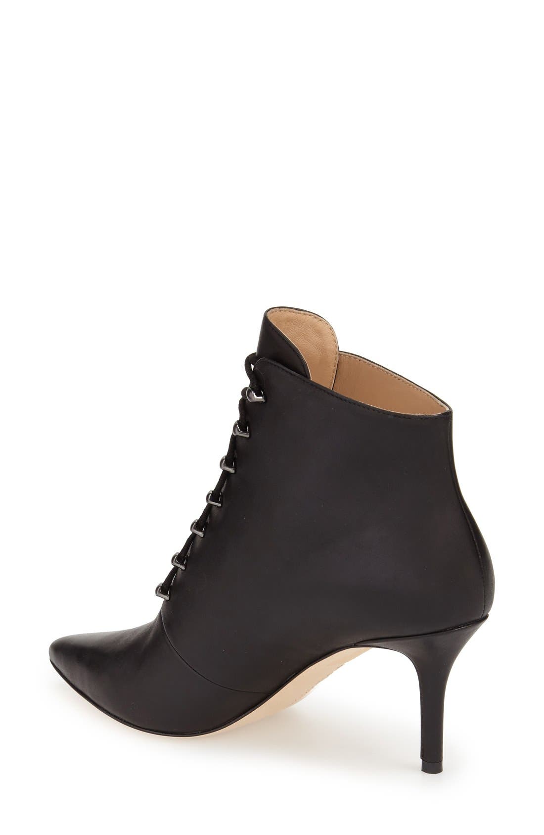 Pour la Victoire 'Vittoria' Lace-Up Pointy Toe Bootie, Alternate, color, 