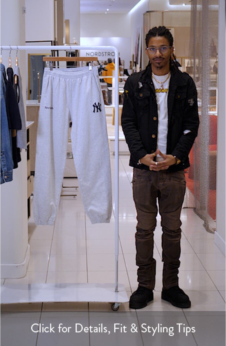 Gender Inclusive Heritage Yankees Serif Fleece Sweatshirt, sales video thumbnail