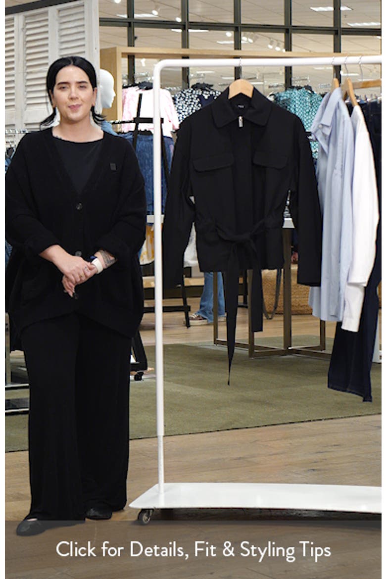 Flight Tie Waist Stretch Wool Jacket video